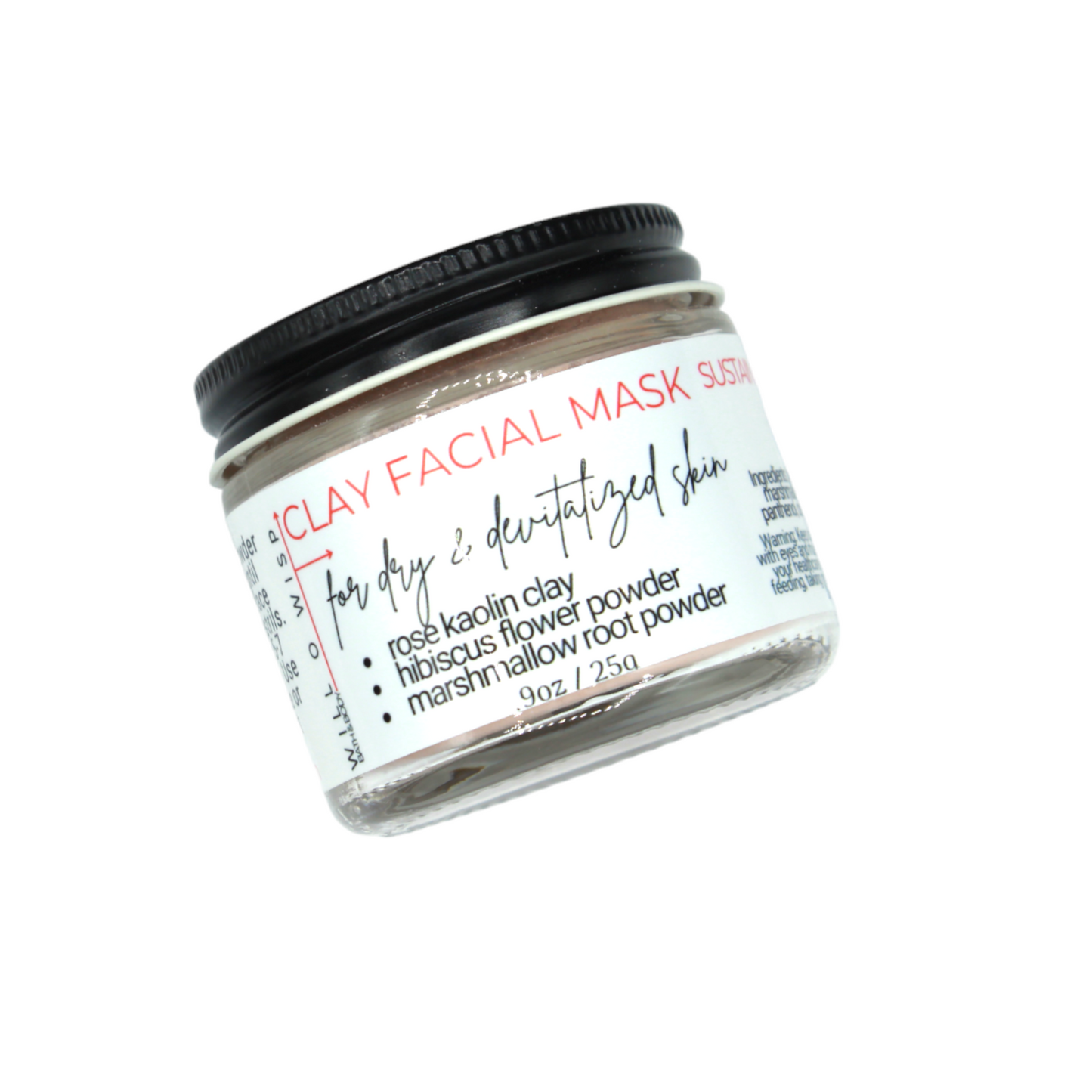 Clay Face Mask Powder (Red - Dry & Devitalized Skin)