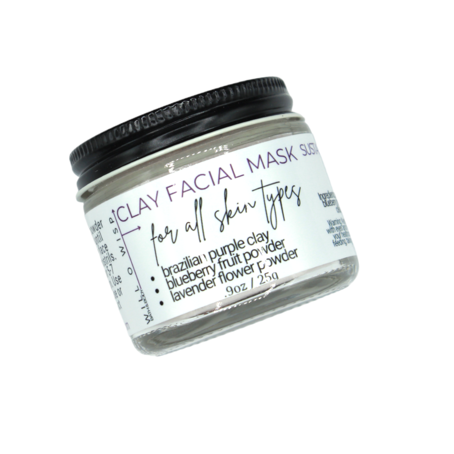 Clay Face Mask Powder (Purple - All Skin Types)