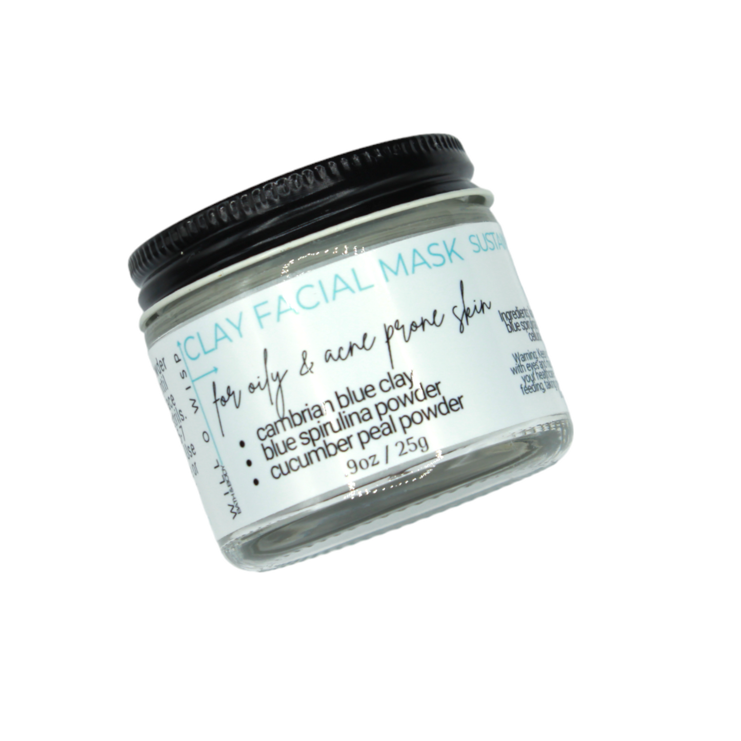 Clay Face Mask Powder (Aqua - Oily & Acne Prone Skin)