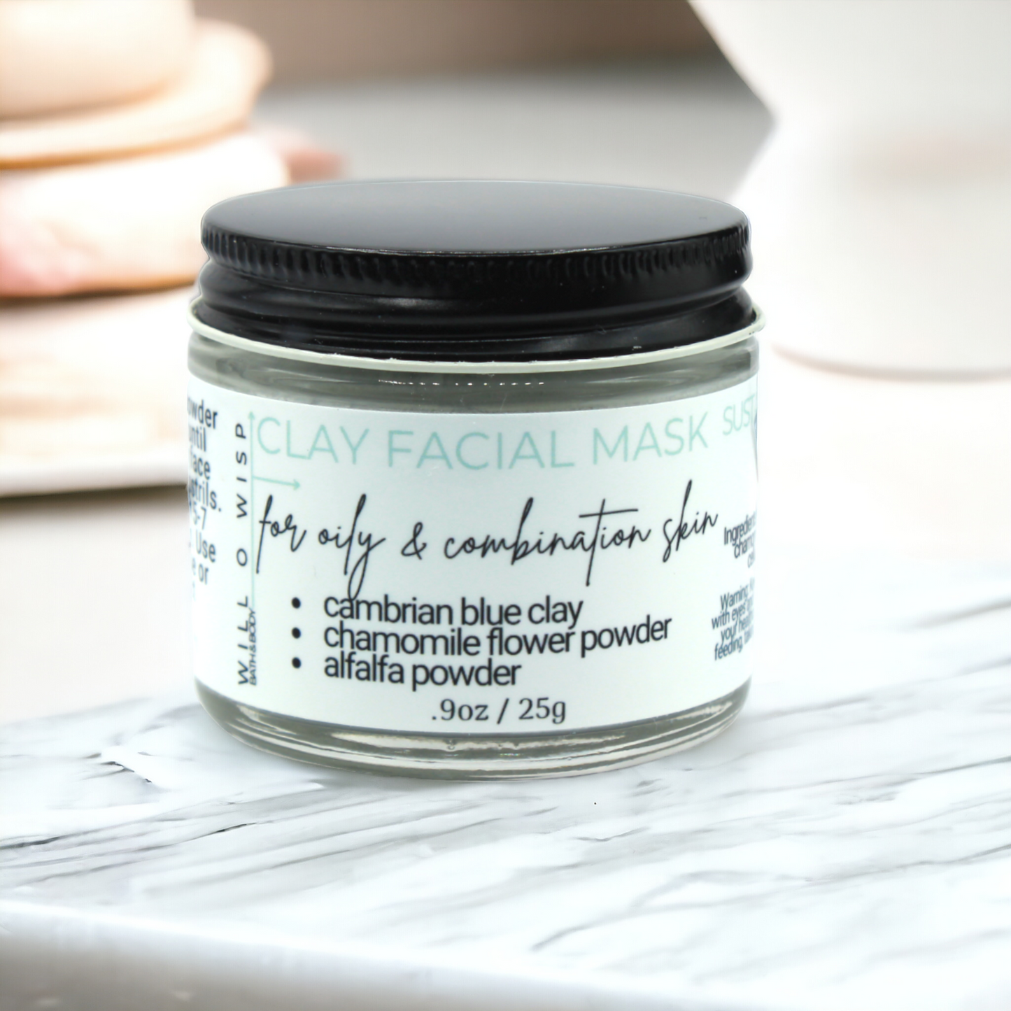 Clay Face Mask Powder (Mint - Combination Skin)