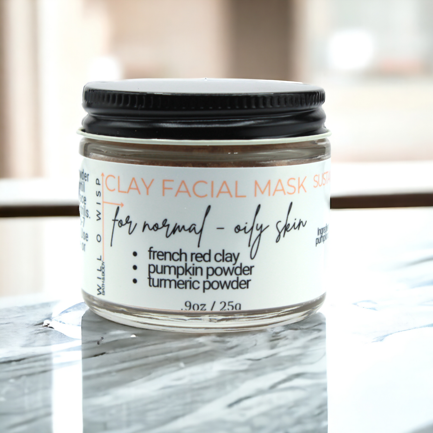 Clay Face Mask Powder (Orange - Normal to Oily Skin)