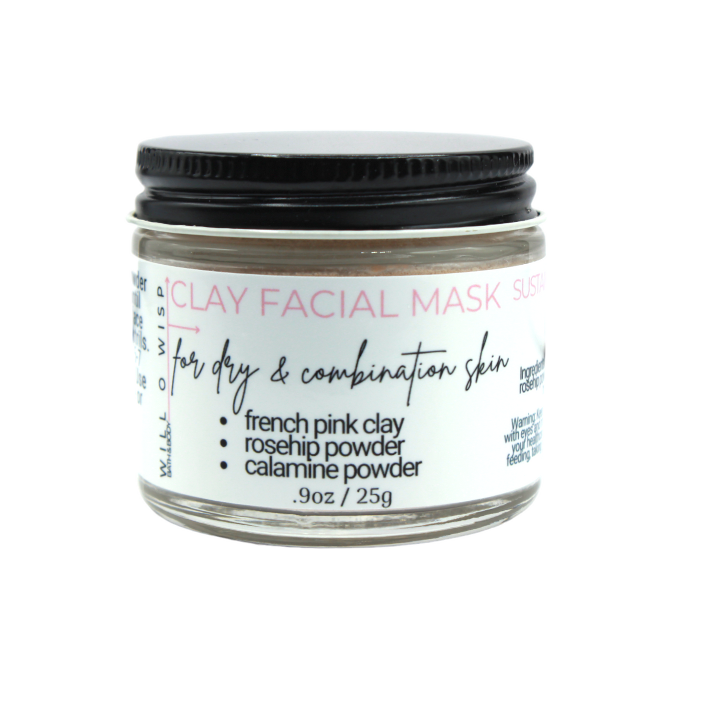 Clay Face Mask Powder (Pink - Combination Skin)