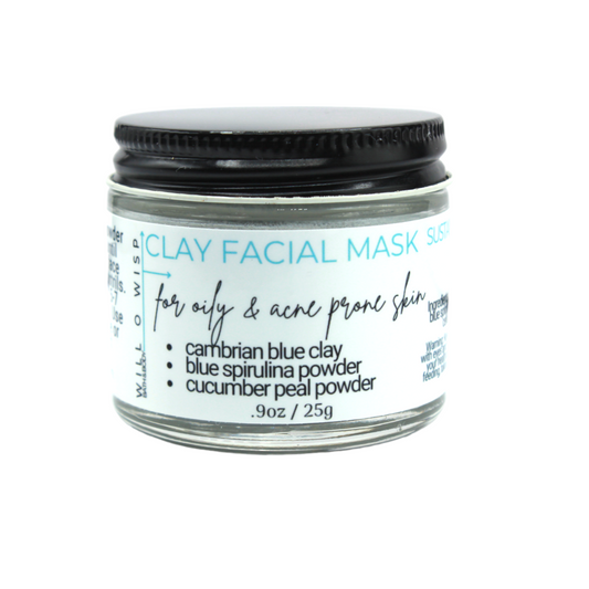 Clay Face Mask Powder (Aqua - Oily & Acne Prone Skin)