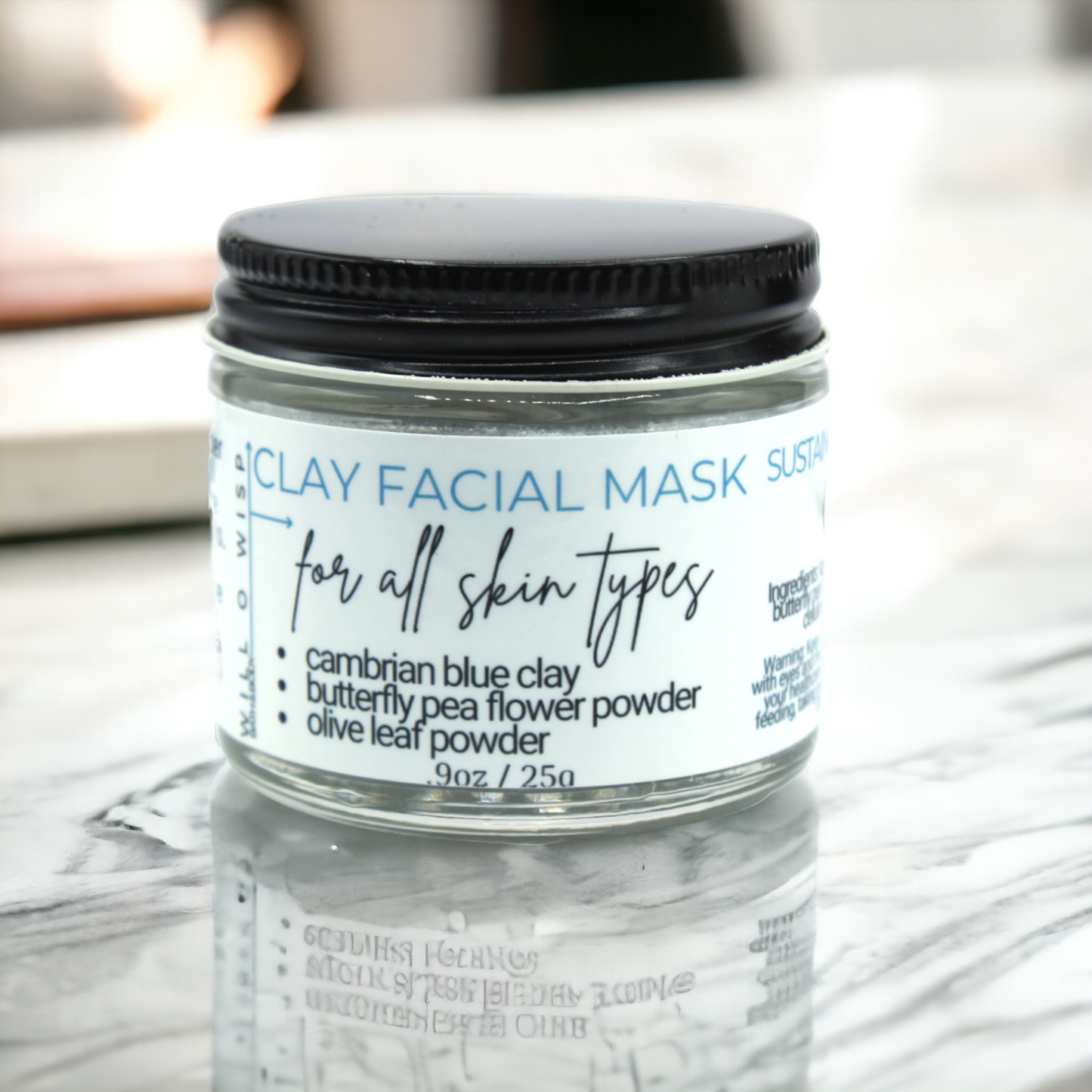 Clay Face Mask Powder (Blue - All Skin Types)