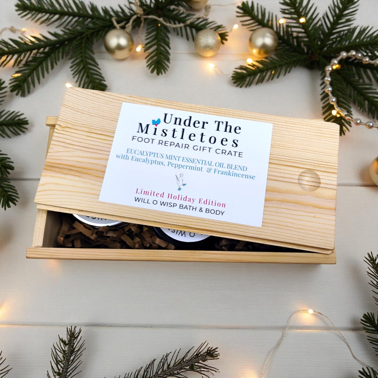 Under The Mistletoes - Foot Repair Gift Crate