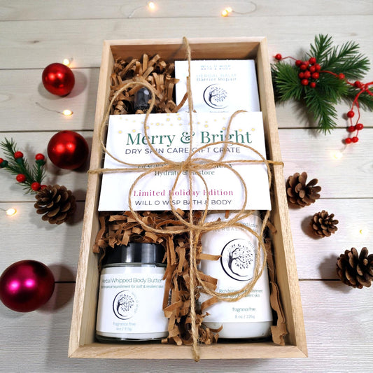 Merry & Bright — Dry Skin Care Gift Crate