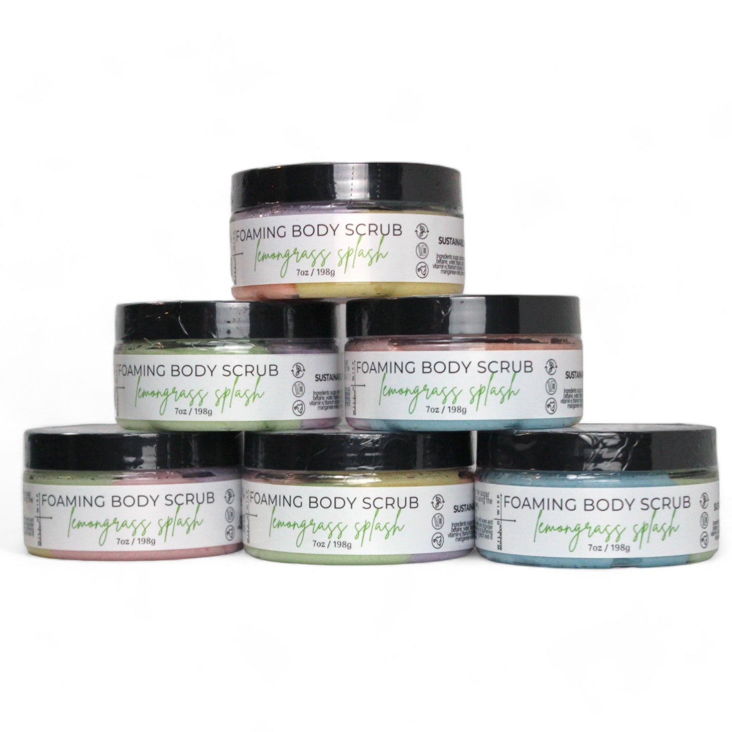 Rainbow Foaming Body Scrub