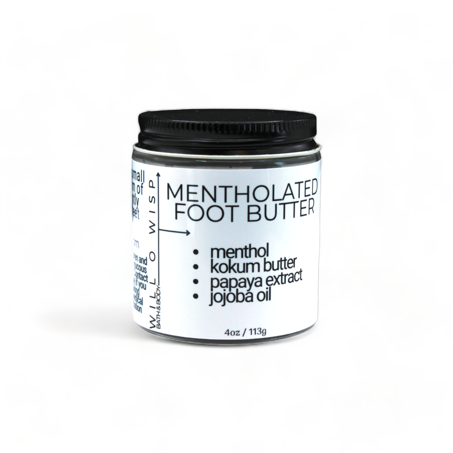 Mentholated Foot Butter (Black - Oily & Acne Prone Skin)