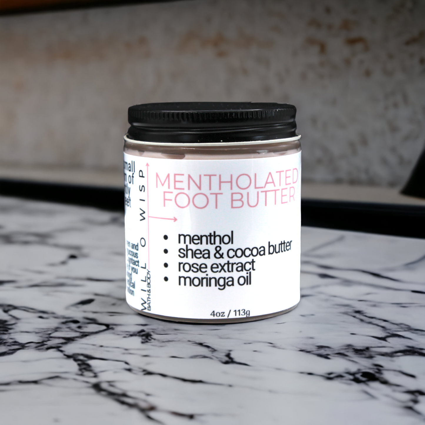 Mentholated Foot Butter (Pink - Combination Skin)