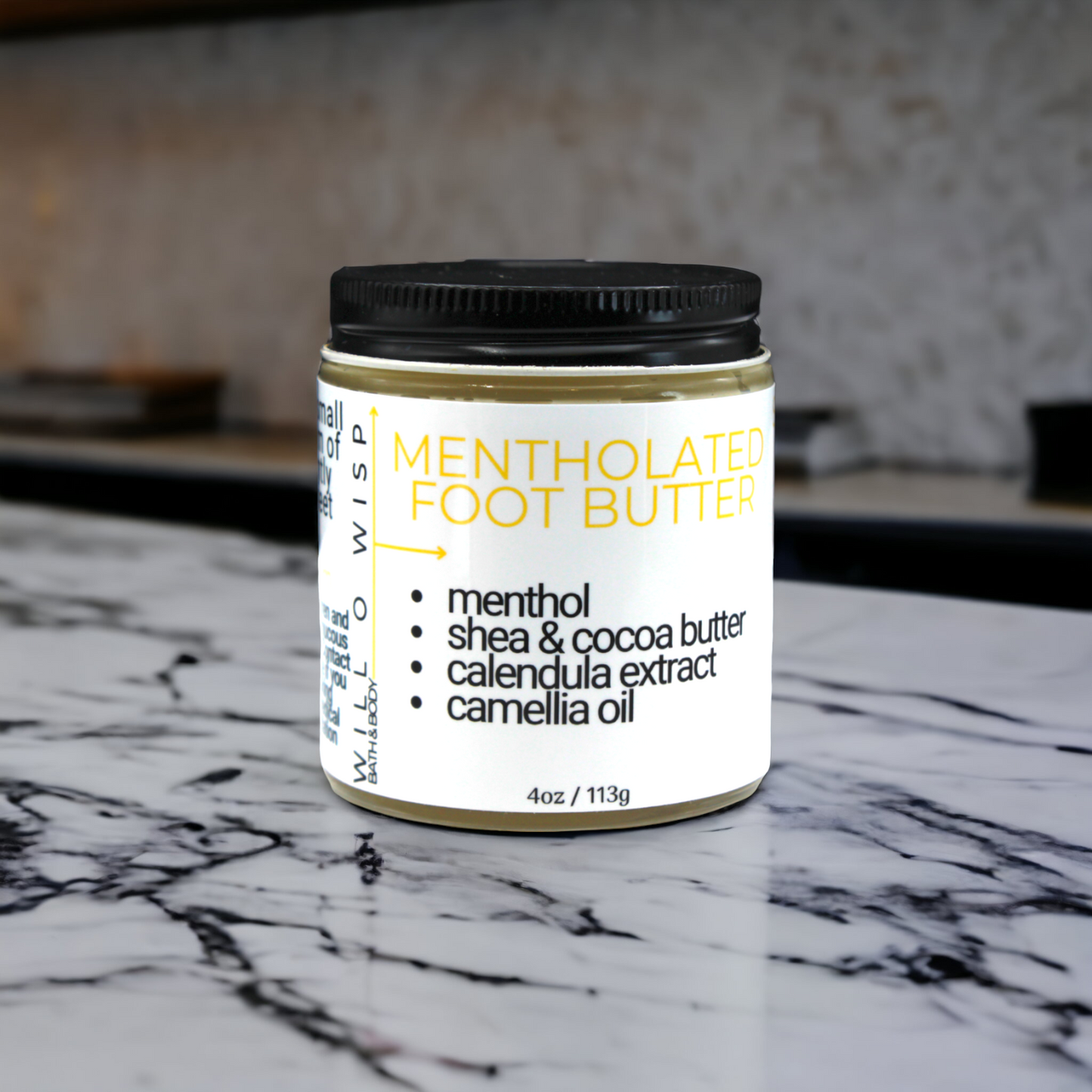 Mentholated Foot Butter (Yellow - Dry & Damaged Skin)