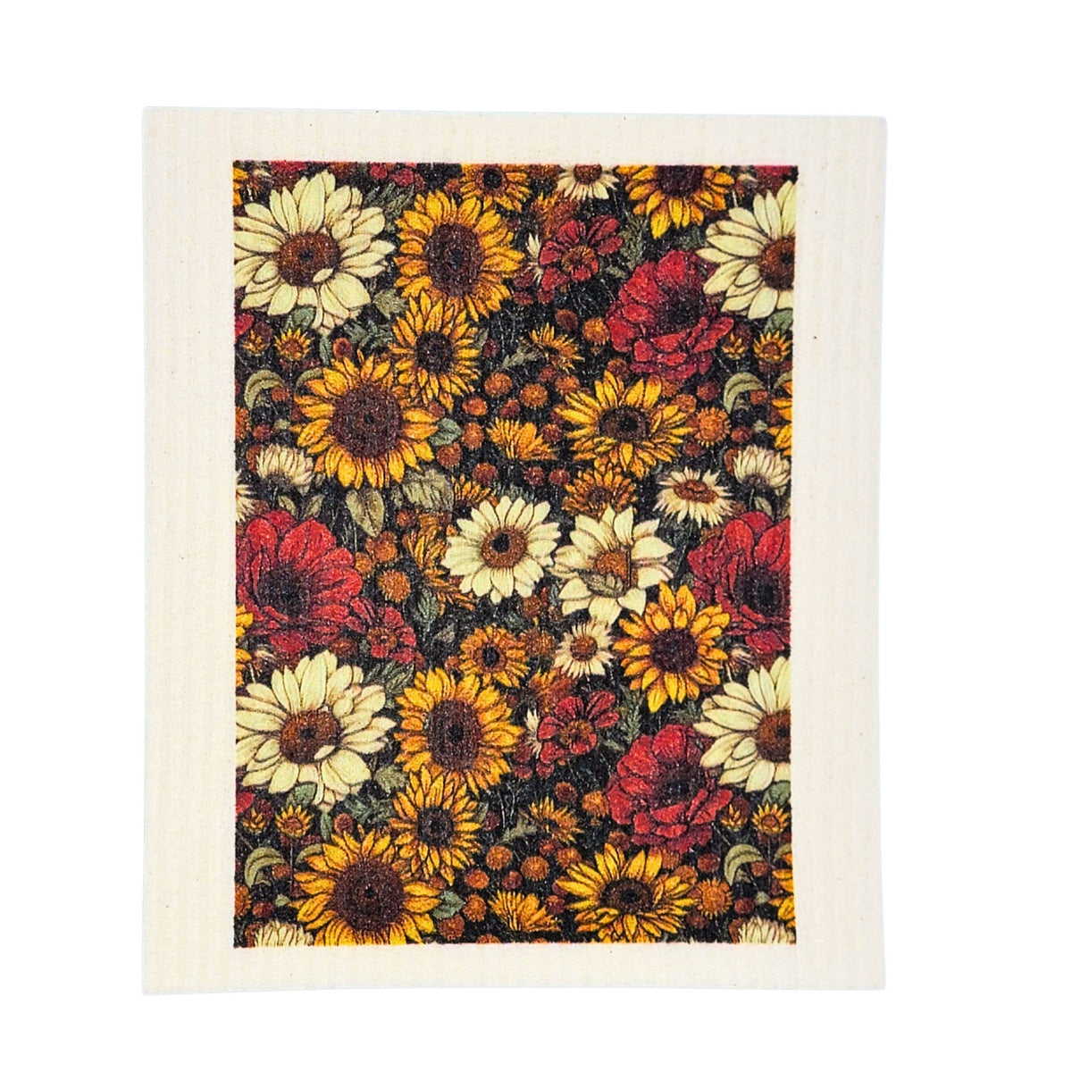 Fall Harvest Flower Garden Swedish Dishcloths