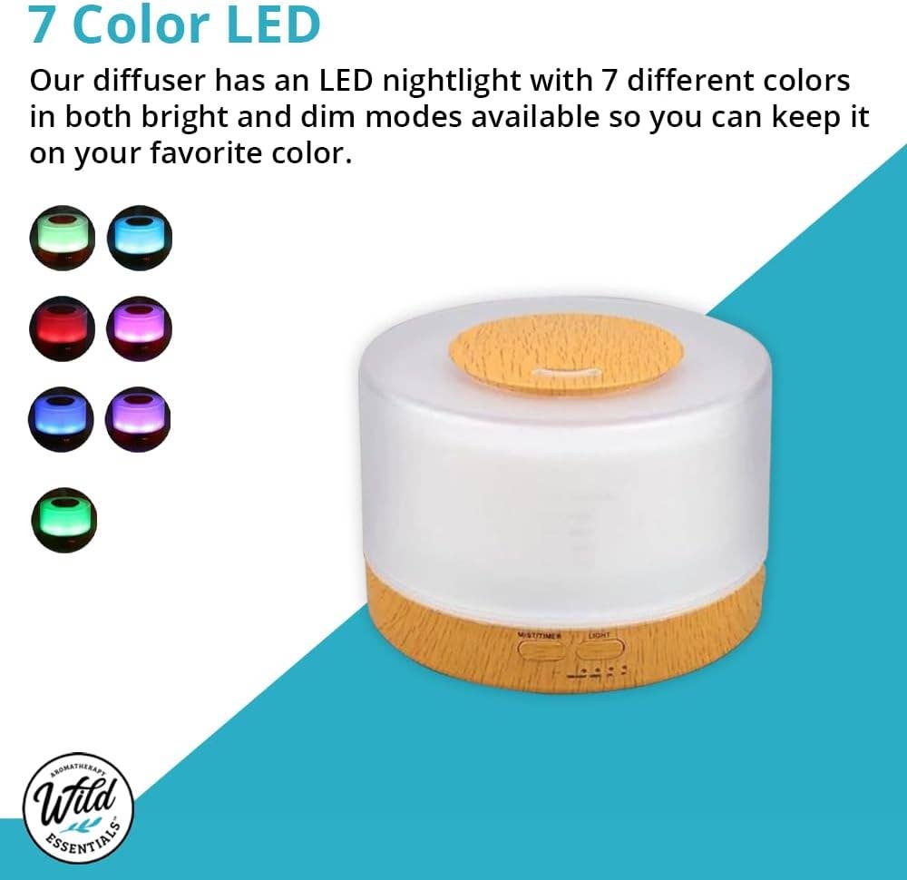 Woodland Ultrasonic Essential Oil Diffuser – 700 mL