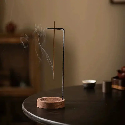 Hanging Incense Holder – Wood & Metal