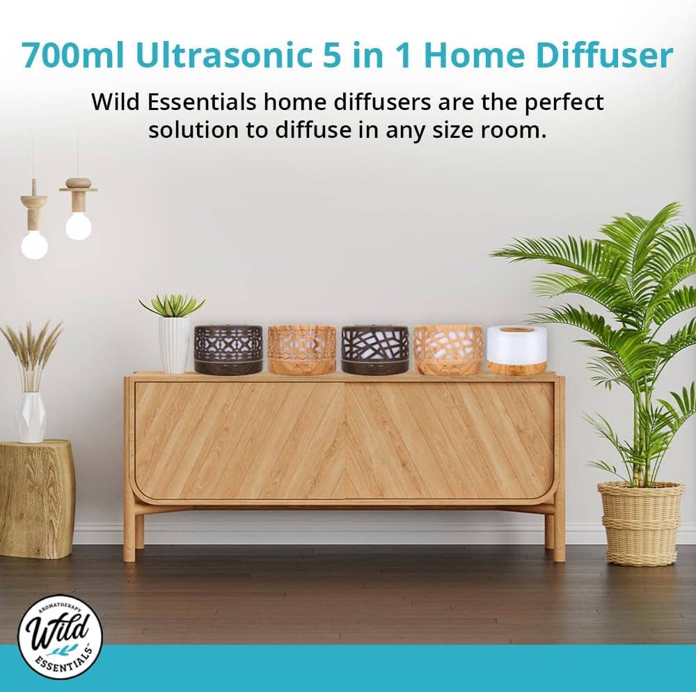 Woodland Ultrasonic Essential Oil Diffuser – 700 mL