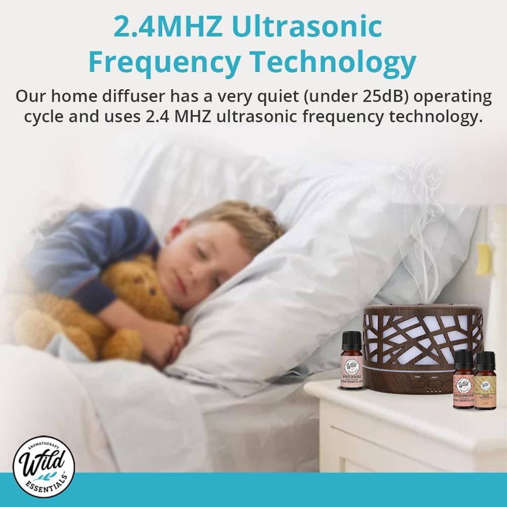 Woodland Ultrasonic Essential Oil Diffuser – 700 mL