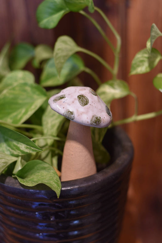 Ceramic Mushroom Plant Stakes