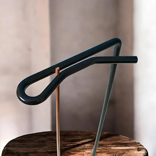 Hanging Incense Holder – Wood & Metal